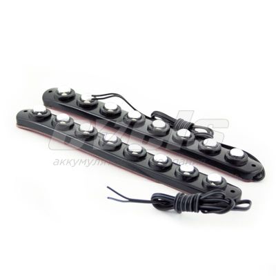 Габаритные огни "Маяк" DRL-SP0824 24В ОРАНЖЕВЫЕ гибкие (166x18мм, комплект) — основное фото